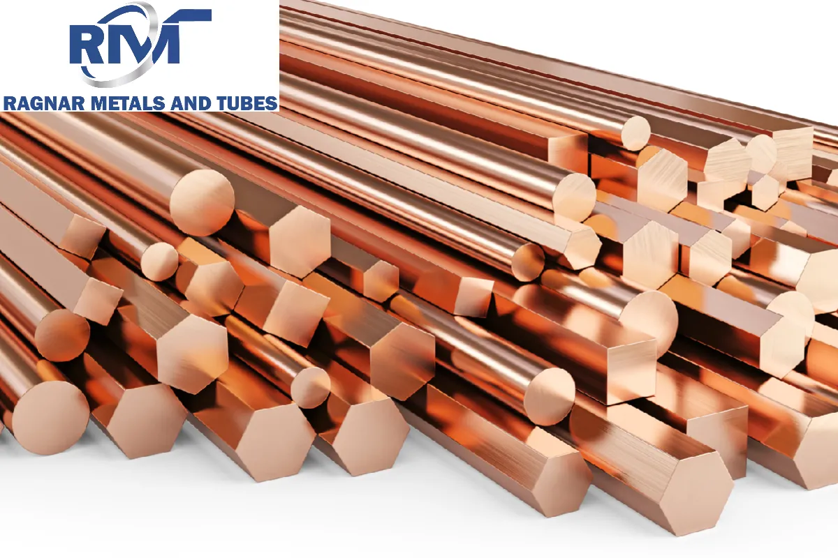 Copper Hex Bar exporter in Oman manufactured and exported by Ragnar Pipe & Tube Company, India